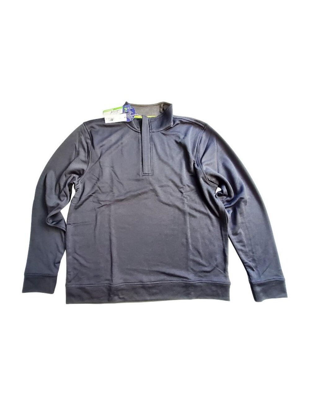 TailorByrd Performance Mens Long Sleeve Navy Pullover - Size L - Lightweight